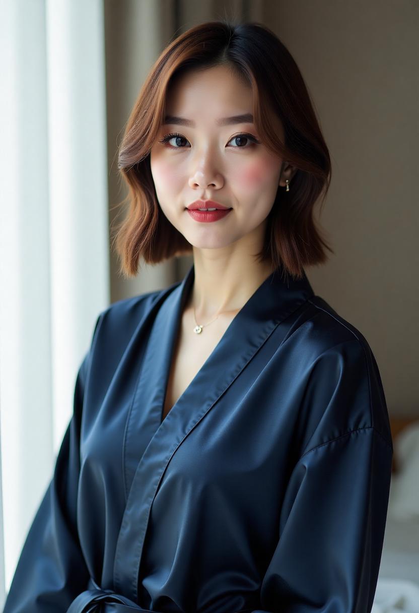 沿河小城的早晨海报
